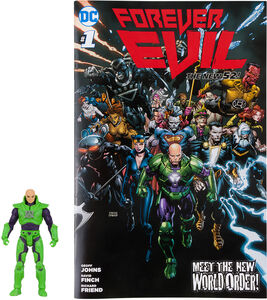 DC Direct - Forever Evil - Page Punchers - 3" Lex Luthor Figure with Comic (Green Power Suit) 