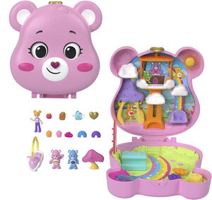 Mattel Collectible - Polly Pocket x Care Bear Compact Playset and Accessories