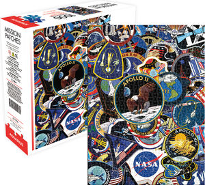 NASA MISSION PATCHES AS 1,000PC PUZZLE
