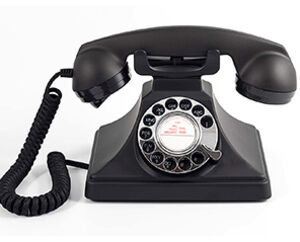 GPO Retro GPO200BLK 200 Vintage Rotary Dial Telephone Classic Bakelite Black