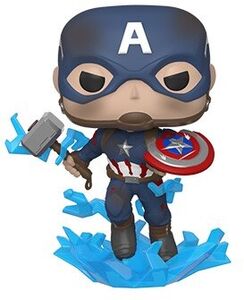 FUNKO POP! Marvel: Endgame - Captain America with Broken Shield & Mjoinir 
