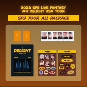 Delight 2022 SF9 Live Fantasy #4 Delight USA Tour - incl. 88pg Behind Book, Sticker Set, 6pc Polaroid Photocard + 2 Event Photocards [Import]