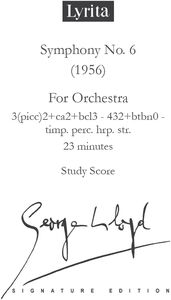 Lloyd: Symphony No. 6 - Study Score