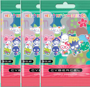 CyberCel - Hello Kitty and Friends Tropical - Series 4  - Foil Bag 3 Card Pack