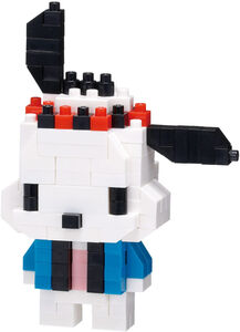 Happi Building Examples Nanoblock - Sanrio - Character Collection - Pochacco (Happi Coat ...