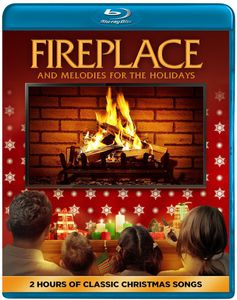 Fireplace and Melodies for the Holidays
