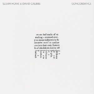 Concordance , Susan Howe