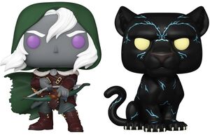 FUNKO POP! Games: Dungeons & Dragons S2 - Drizzt & Guenhwyvar 2-Pack (D&D)