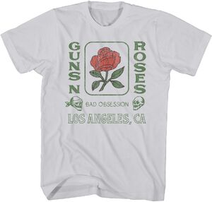 Guns N' Roses - Bad Obssession T-Shirt - Small Gray 12160724A1