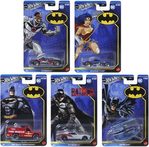 Mattel - Hot Wheels 1:64 Silver Series Batman 10-Piece P Assortment 