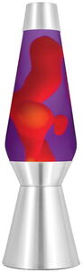 Lava® Lamp Grande 27" - Yellow Wax/Purple Liquid/Silver Base & Cap