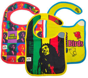 Daphyl's - Bob Marley - Soft Bibs 3-Pack DAPBMB3PK