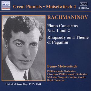 Con Pno 1/ 2/ Rhap on a Theme of Paganini , S. Rachmaninoff