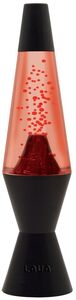 Lava® Lamp 10'' Mini Volcano - Red Lava/ Black Base - Color Changing Lamp 