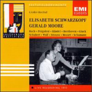 Lieder Recital , Elisabeth Schwarzkopf