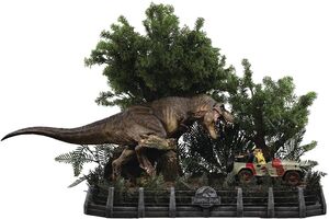 Iron Studios - Demi Art Scale 1/ 20 - Jurassic Park - T-Rex Chase