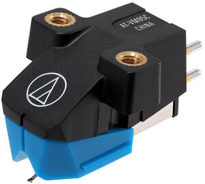 Audio Technica AT-VM95C Dual Moving Magnet Cartridge with Conical Stylus (Black/ Blue)