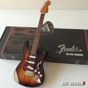 Axe Heaven Fender Stratocaster Mini Sunburst Tortoise Pickguard Model Mini Guitar Replica Collectible FS-021