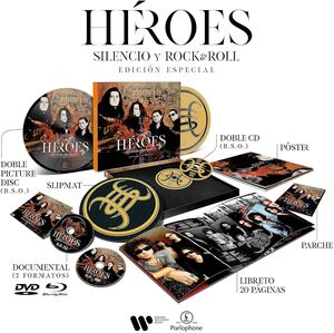Heroes: Silencio Y Rock & Roll - Ltd Special Edition Box - 2LP Picture Disc + 2CD + PAL Format DVD, All-region Blu-ray, Libreto, Poster, Patch & Slipmat [Import]