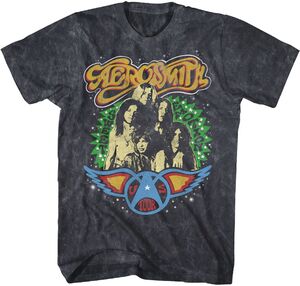 Aerosmith - Sweet Emotion USA Tour T-Shirt - Small Black Mineral Wash 38441077A1 