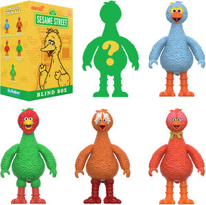 Super7 - Sesame Street - Reaction Blind Box Wv5 - Big Birds from Around the World - 12pc Flat