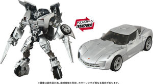 Hasbro Collectibles - Transformers - Takara Tomy: Masterpiece Movie Next - MPMN-01 Sideswipe, Silver Converting Action Figure 