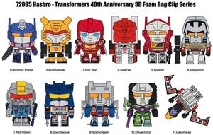 TRANSFORMERS 40TH ANNIVERSARY 3D FOAM BAG CLIP