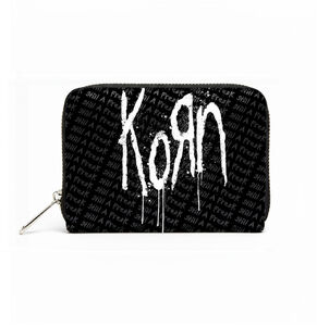 Rocksax - Korn - Freak Logo - Bi-Fold Zipped Wallet/ Purse (Black) 