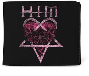 Rocksax - HIM - HIM Logo - Wallet with Coin Pocket (Black) 