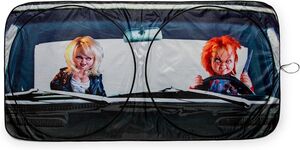 Child's Play - Sunshade for Car Windshield - Chucky & Tiffany (64" x 32")