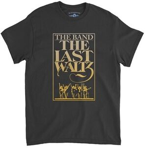 The Band - Last Waltz Gold Logo - Heavy Cotton T-Shirt - XL Black 