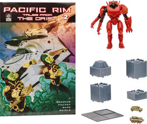 McFarlane - Pacific Rim - 4" Crimson Typhoon (Jaeger) Figure Playset & Comic