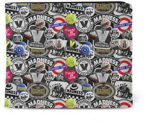 Rocksax - Madness - Badges - Wallet with Coin Pocket (Multi-Colored)