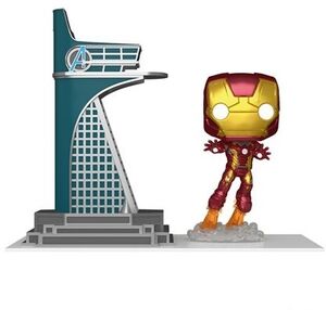 Funko - Avengers 2 - Iron Man with Tower GITD Pop! Town #35 - PX Exclusive