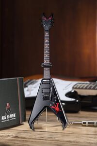 Axe Heaven Kerry King Dean USA V Limited Edition Custom Mini Guitar Replica Collectible DG-249 