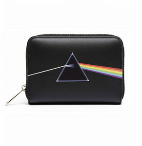 Rocksax - Pink Floyd - Dark Side of the Moon Logo - Bi-Fold Zipped Wallet/ Purse (Black) 