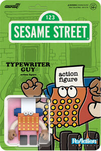 Super7 - Sesame Street - ReAction Figures Wv6 - Typewriter Guy