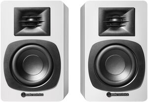 Audio Technica AT-SP3XWH Bluetooth Bookshelf Speakers 30 Watts White 