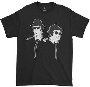 The Blues Brothers - Silhouette - Heavy Cotton T-Shirt - XL Black 