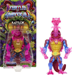 Mattel Collectible - Turtles of Grayskull - Rattlor Action Figure (He-Man, MOTU, TMNT)