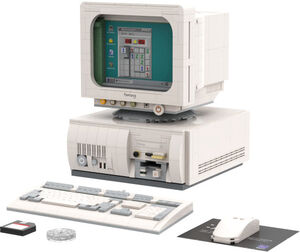 Retro 90s PC Building Blocks Set 