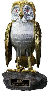Clash of the Titans - Bubo Gold Patina Edition DX (Normal & Open Wings) Statue 