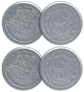 Teenage Mutant Ninja Turtles - Embossed Metal Coasters - Set of 4 (TMNT) 