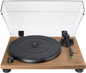 Audio Technica AT-LPW40WN Fully Manual Belt-Drive Turntable (Walnut) 