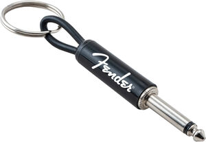 Pluginz - Fender - Guitar Plug Keychain - White Logo 