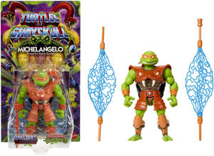 Mattel Collectible - Masters of the Universe Turtles of Grayskull Michelangelo (He-Man, MOTU, TMNT) 