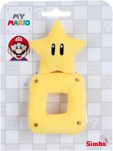 Super Mario - Baby 6" Plush Star with Rattle for Infants 