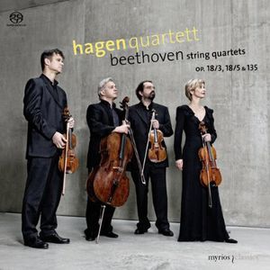 String Quartets Op 18/ 3, 18/ 5 & 135 , Ludwig van Beethoven