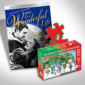 It's A Wonderful Life Dvd And Puzzle Bundle
