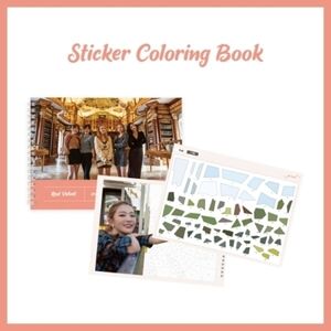 Sticker Coloring Book (incl. Bonus Sticker + Postcard)